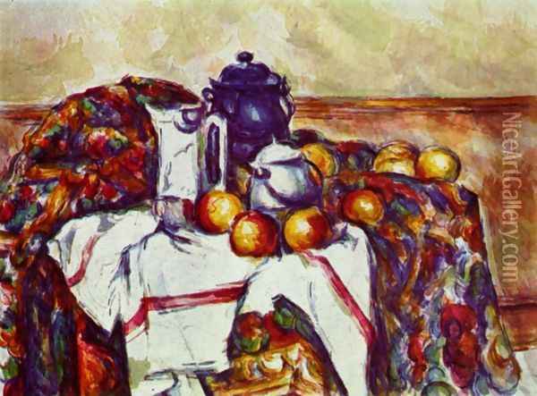 Still life with oranges 2 Oil Painting - Paul Cezanne