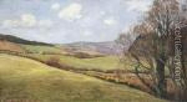 Rolling Hills Oil Painting - William Wendt