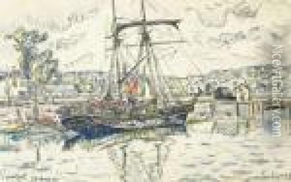 Le Port De Paimpol, Bretagne Oil Painting - Paul Signac