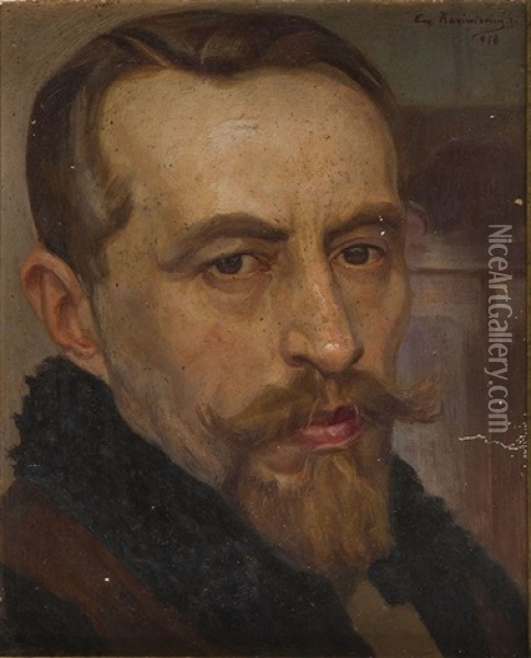 Portrait Of Sariusz Bielski Oil Painting - Eugeniusz Kazimirowski