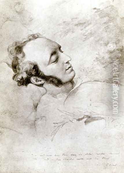 Felix Mendelssohn Oil Painting - Eduard (Julius Friedrich) Bendemann