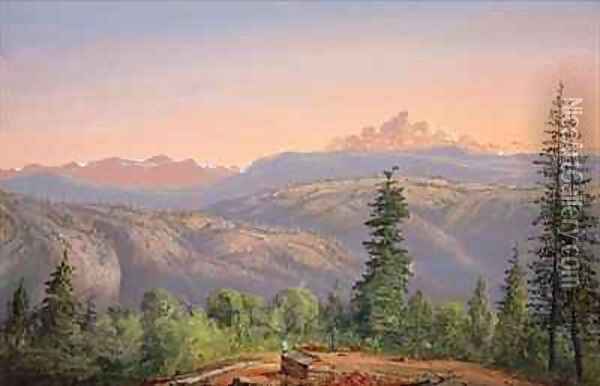 Crest of the Sierra, near Placerville Oil Painting - Norton Bush