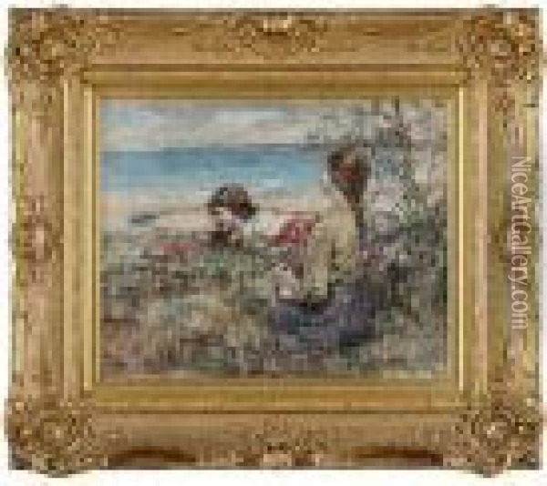 Brighouse Belles Oil Painting - Edward Atkinson Hornel
