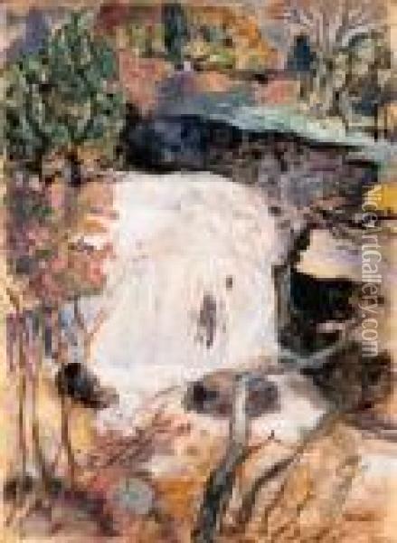 La Cascade Oil Painting - Pierre Bonnard