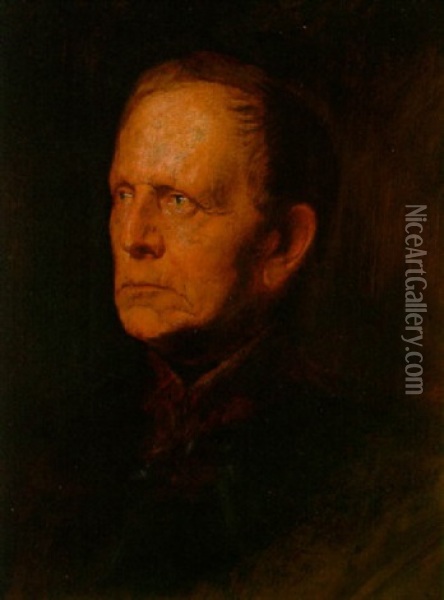 Helmuth Graf Von Moltke Oil Painting - Franz Seraph von Lenbach