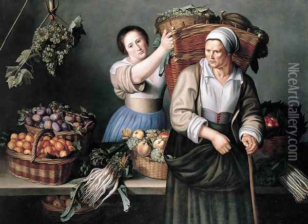 At the Market Stall Oil Painting - Louise Moillon