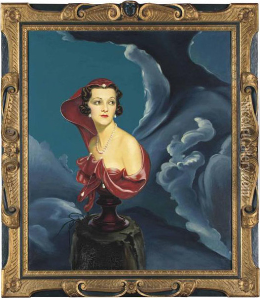 Portrait Of Georgia Sitwell Oil Painting - William Acton