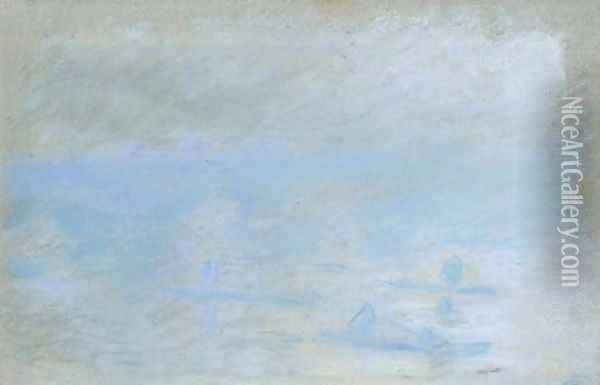 Waterloo Bridge, brouillard Oil Painting - Claude Oscar Monet