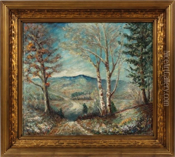 Mountainous Wooded Landscape Oil Painting - Ernest Lawson