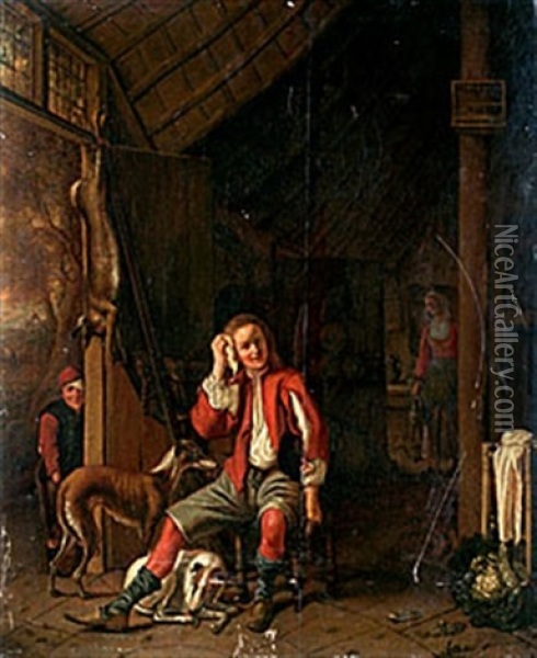 Efter Jakten Oil Painting - Jan Josef Horemans the Elder