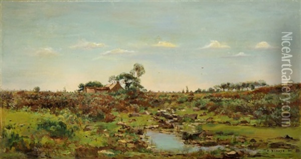 Paysage Oil Painting - Pierre Emmanuel Eugene Damoye