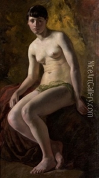 Desnudo Femenino Oil Painting - Jose Maria Fenollera