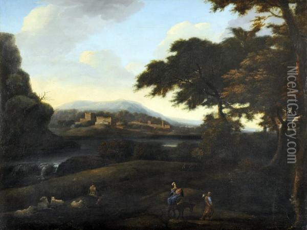 The Flight Into Egypt Oil Painting - Dei Domenico Marchis