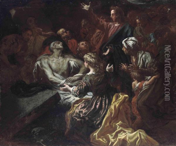 The Raising Of Lazarus Oil Painting - Lieven Mehus