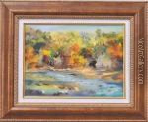 Fall Landscape Oil Painting - George Gardner Symons