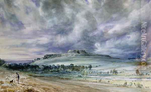 Old Sarum Oil Painting - John Constable