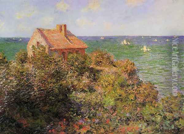 Fishermans Cottage At Varengeville Oil Painting - Claude Oscar Monet