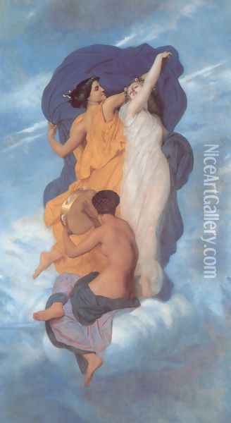 La danse (The Dance) Oil Painting - William-Adolphe Bouguereau