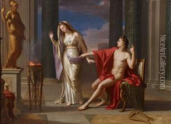 Apollo Und Vesta Oil Painting - Francois-Andre Vincent