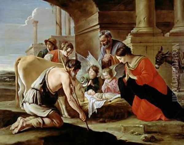 The Adoration of the Shepherds Oil Painting - Mathieu Le Nain