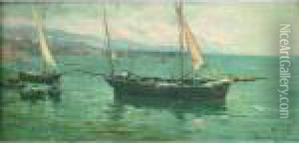 Marine Oil Painting - Adolphe Appian