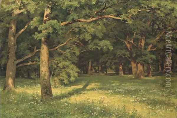 Forest clearing Oil Painting - Ivan Shishkin