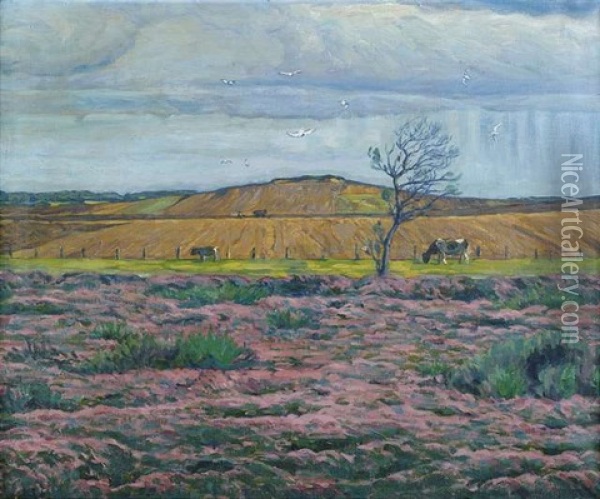 Heide Und Geest Oil Painting - Wilhelm Laage