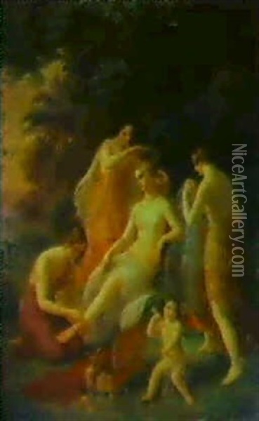 Die Toilette Der Venus Oil Painting - Pierre-Paul Prud'hon