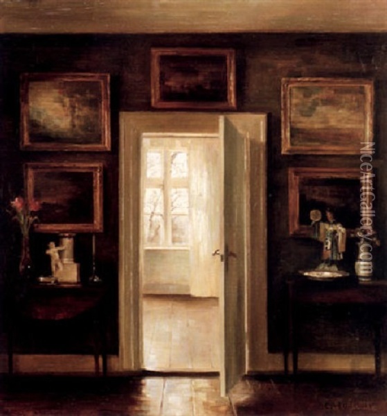 Interior I Dagsljus Oil Painting - Carl Vilhelm Holsoe