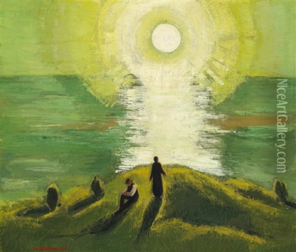 Sunrise Oil Painting - Ernst Johan Zeuthen