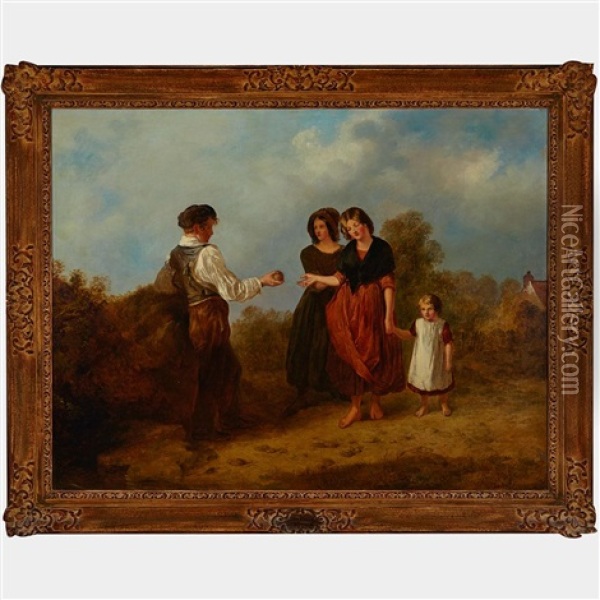 His Choice Oil Painting - William Frederick Witherington