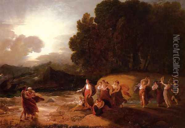 Calypso's Reception of Telemachus and Me Oil Painting - Benjamin West