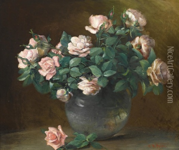 Roses Oil Painting - Charles Porter