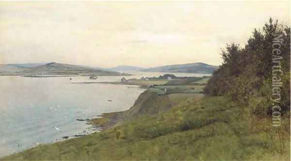 On the Scottish coast Oil Painting - George Gordon Fraser