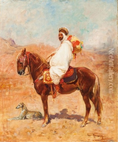 Cavalier Arabe Oil Painting - Henri Emilien Rousseau