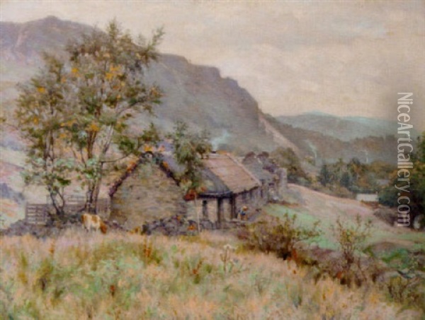 The Campsie Hills, Scotland Oil Painting - Charles Rennie Dowell