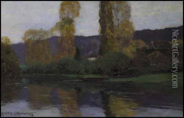Along The River Oil Painting - Clarence Alphonse Gagnon
