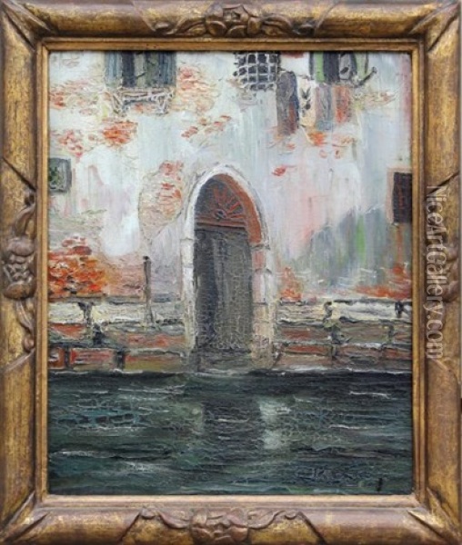 Entree De Palais A Venise Oil Painting - Russell Cheney