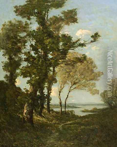 Paysage d'été de la Saint-Martin Oil Painting - Henri-Joseph Harpignies