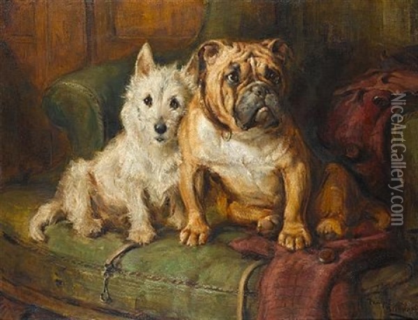 Best Friends Oil Painting - Philip Eustace Stretton