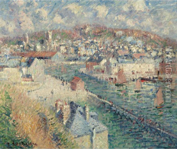 Le Port De Fecamp Oil Painting - Gustave Loiseau