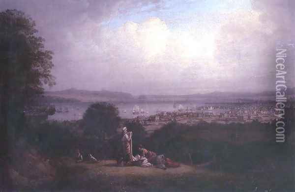 View of Greenock and the Bay of St. Lawrence Oil Painting - Robert Salmon