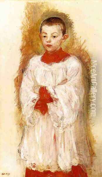 Choir Boy 2 Oil Painting - Berthe Morisot