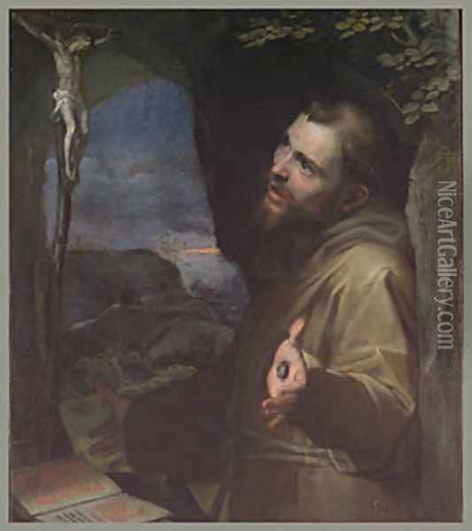 Saint Francis ca Oil Painting - Federico Fiori Barocci