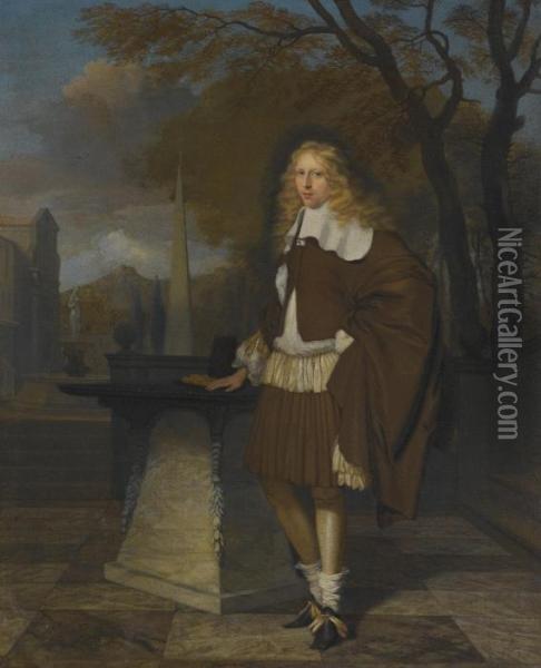 Portrait Of An Young Gentleman Oil Painting - Barent Graat