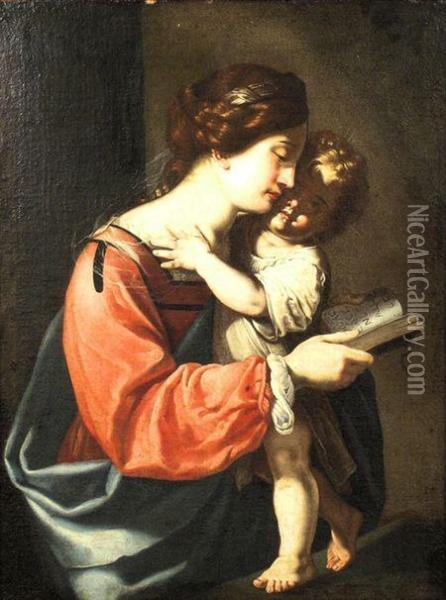 Madonna And Child Oil Painting - Antiveduto Grammatica
