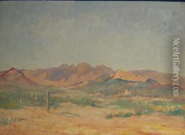 Desert Landscape Oil Painting - Albert Lorey Groll