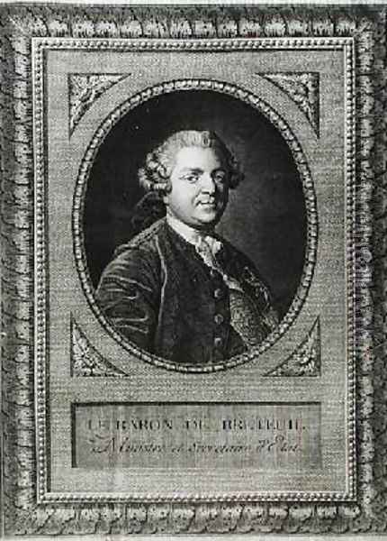 Portrait of Louis Auguste le Tonnelier 1730-1807 Baron of Breteuil Oil Painting - Louis Michel van Loo