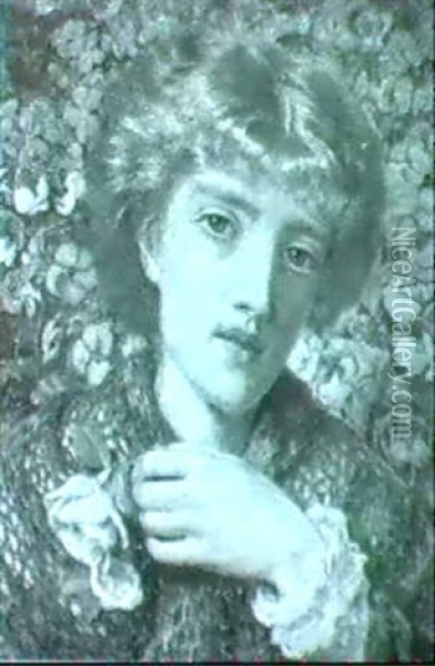 The Gardener's Daughter Oil Painting - John Ingle Lee