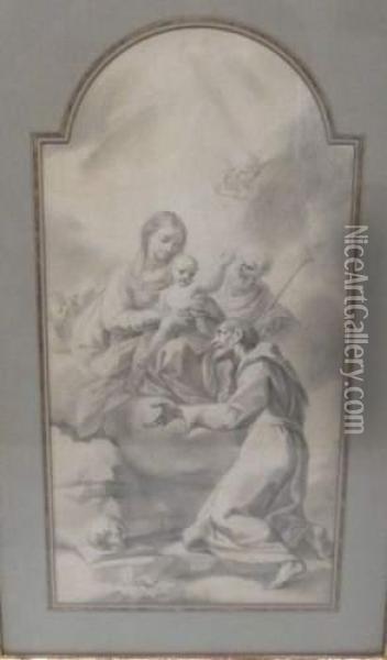 Scene Religieuse Oil Painting - Carlo Maratta or Maratti